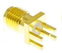 bnafes 25PCS SMA Female PCB Panel Edge Mount Plug with 4 Pins Stand Straight Connector RF Coax Coaxial Adapter - Image 2