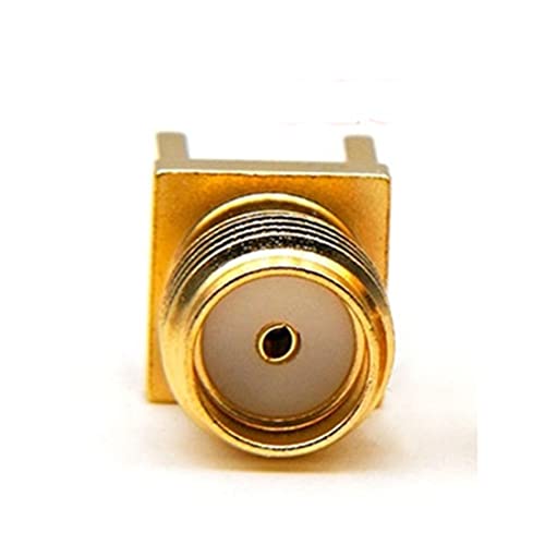 bnafes 25PCS SMA Female PCB Panel Edge Mount Plug with 4 Pins Stand Straight Connector RF Coax Coaxial Adapter - Image 3