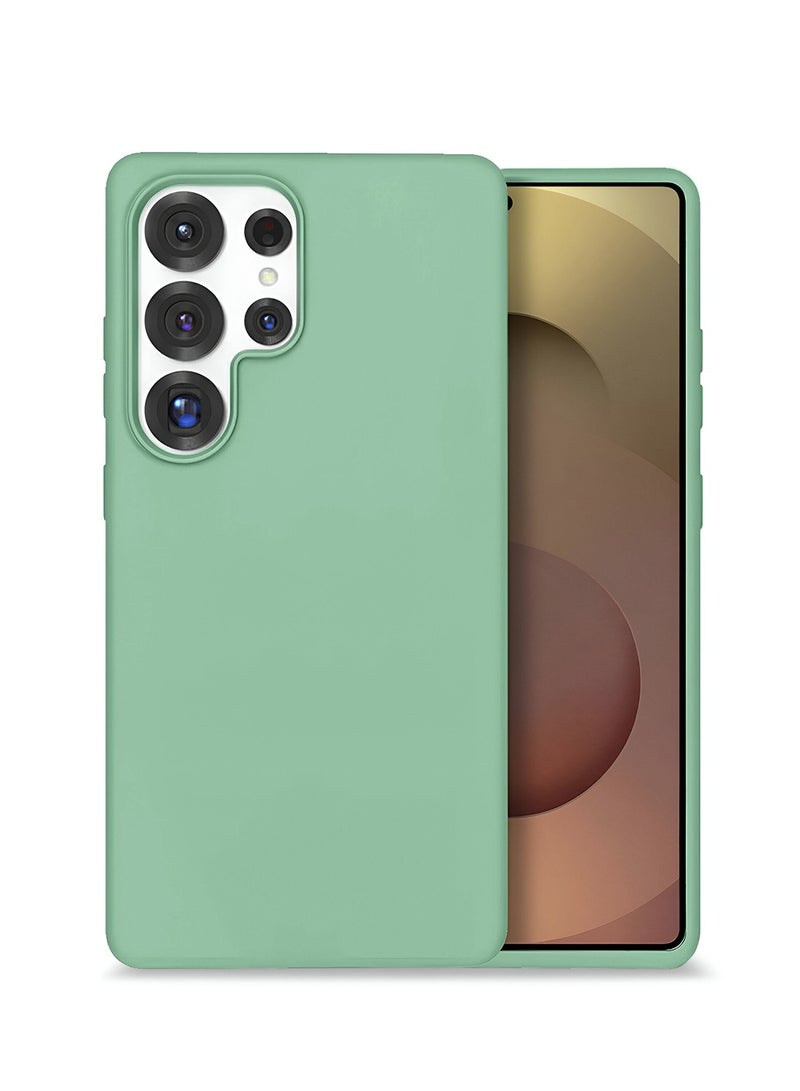 دبليو تيك سامسونج جالاكسي S25 الترا 5 جي 2025 سوبر نحيف، نحيف مثل الغلاف الصلب للكمبيوتر الشخصي Magsafe، غطاء حافظة حماية الزاوية للشفاه المزروعة (MCMPMN) - النعناع الفاتح - Image 1