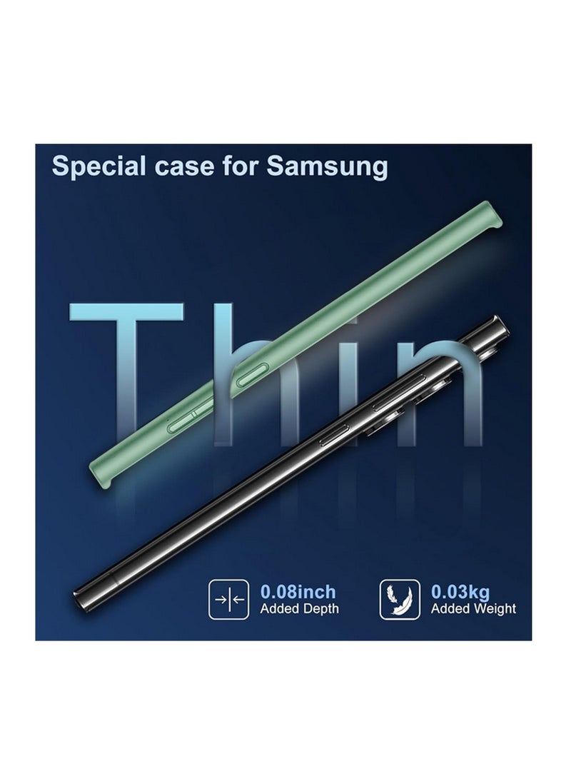 دبليو تيك سامسونج جالاكسي S25 الترا 5 جي 2025 سوبر نحيف، نحيف مثل الغلاف الصلب للكمبيوتر الشخصي Magsafe، غطاء حافظة حماية الزاوية للشفاه المزروعة (MCMPMN) - النعناع الفاتح - Image 5