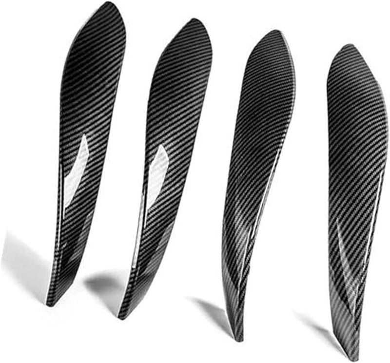 QASULER Carbon Fiber Look Door Handle Trim for BMW 3 Series and 4 Series - Image 1