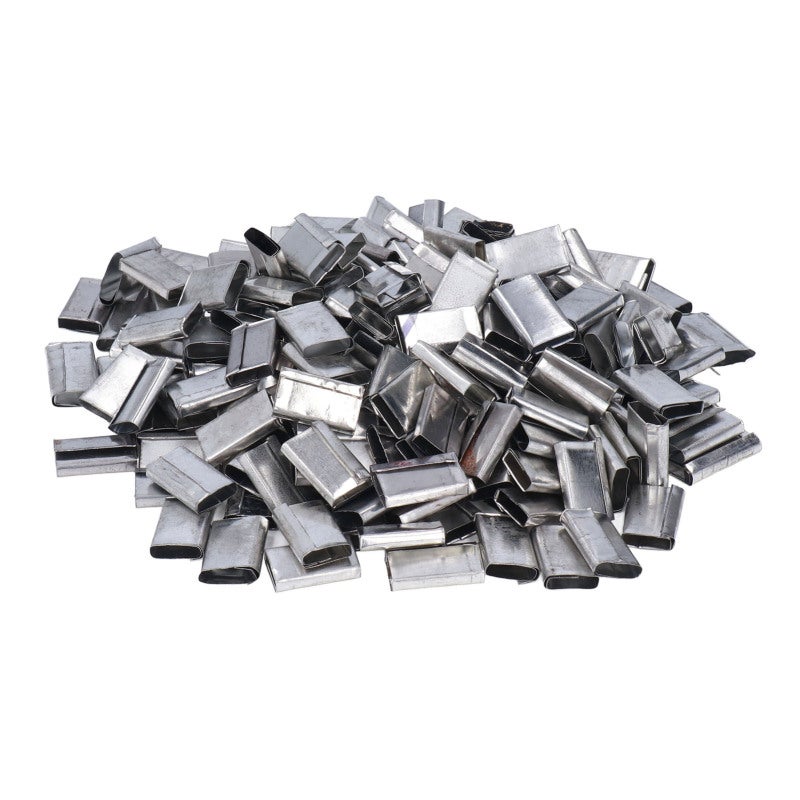 Iron Strapping Seals 260Pcs - 1kg Pack High Strength Fastening for 12-16mm PP Packing Belt - Image 2