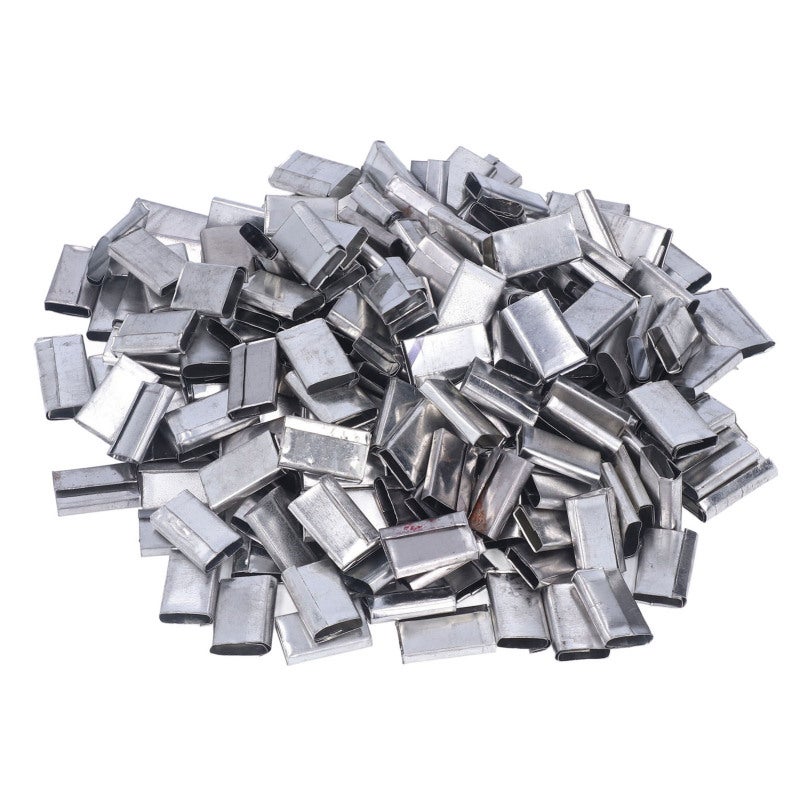 Iron Strapping Seals 260Pcs - 1kg Pack High Strength Fastening for 12-16mm PP Packing Belt - Image 1