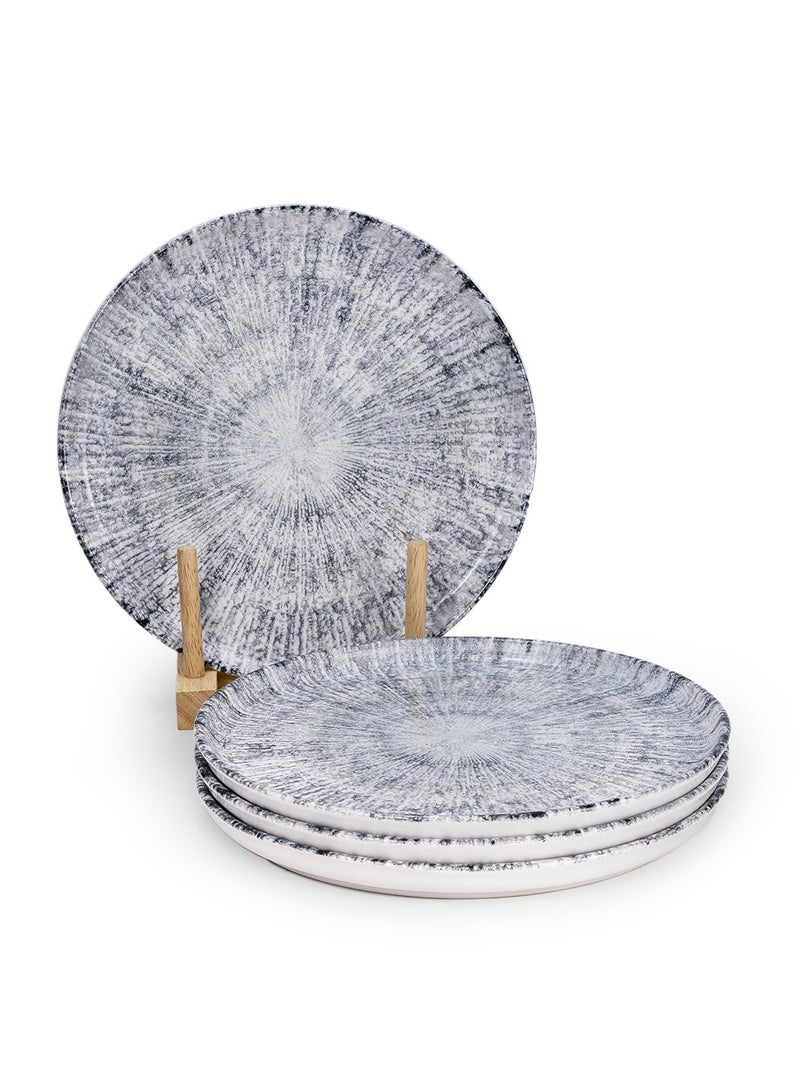 EDESSA Edessa Astin 20cm Premium Ceramic Dessert Plate - Multicolor (Set of 4)  - Image 1
