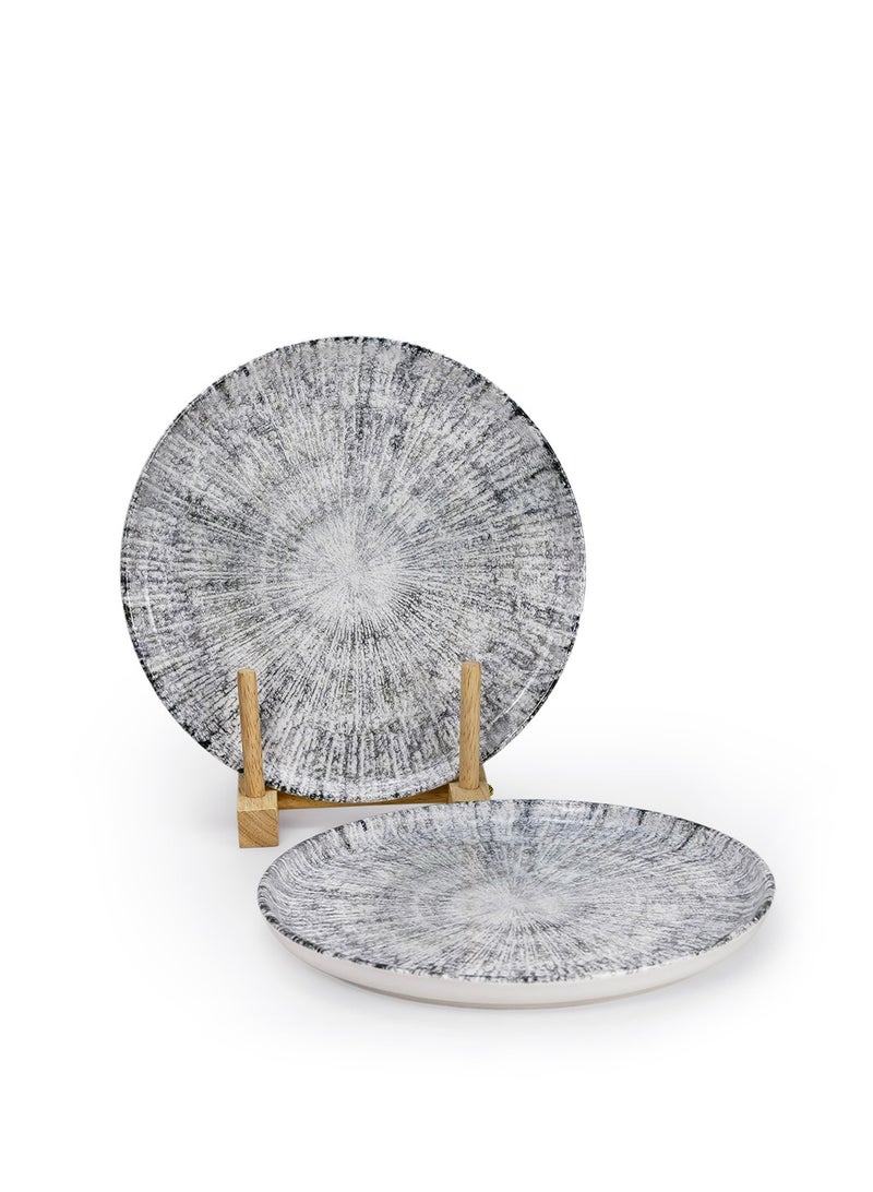 EDESSA Edessa Astin 20cm Premium Ceramic Dessert Plate - Multicolor (Set of 4)  - Image 3