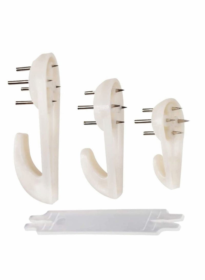 KASTWAVE Picture Hangers for Hardwall Concrete Wall Hanging Photo Frames Drywall Hook Art Painting Display Hangers Clock Wedding Photos Hanging Hardware Kit for Home Office  - Image 1
