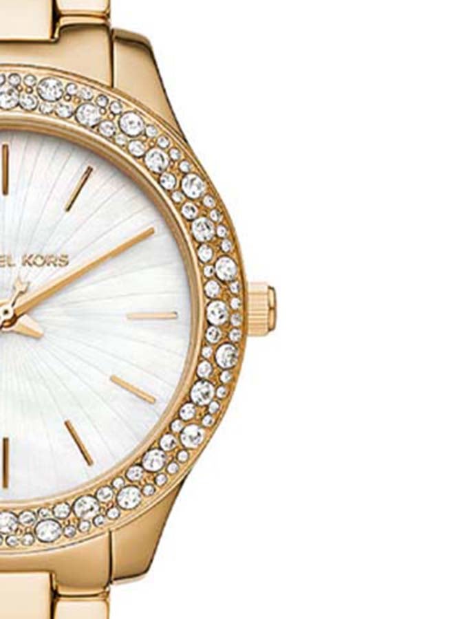 Michael Kors Women Analog Round Wrist Watch With Stainless Steel Strap MK4555 - Image 5