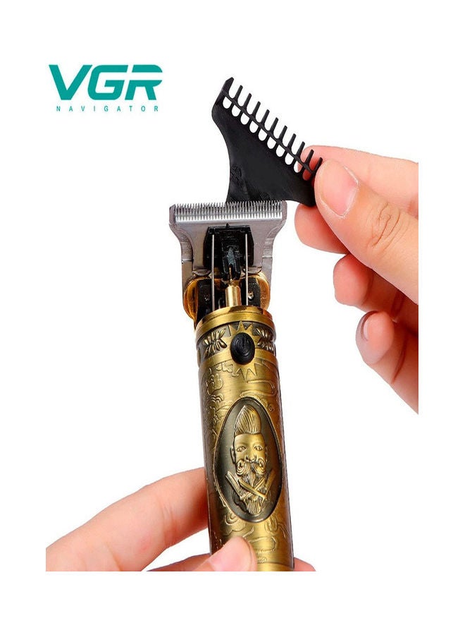 VGR V-085 Rechargeable Hair Trimming And Beard Shaving Machine Gold - Image 2