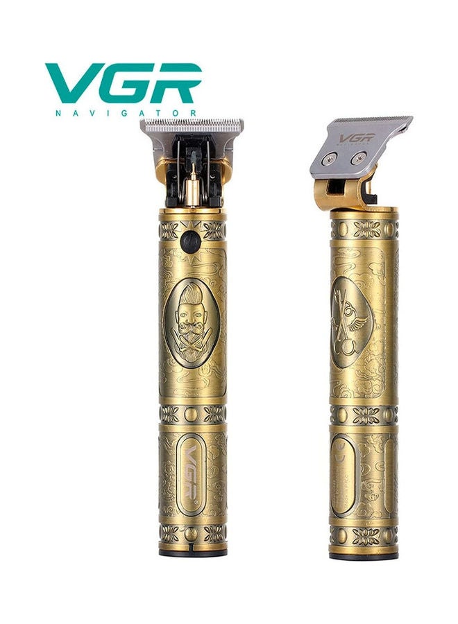 VGR V-085 Rechargeable Hair Trimming And Beard Shaving Machine Gold - Image 3