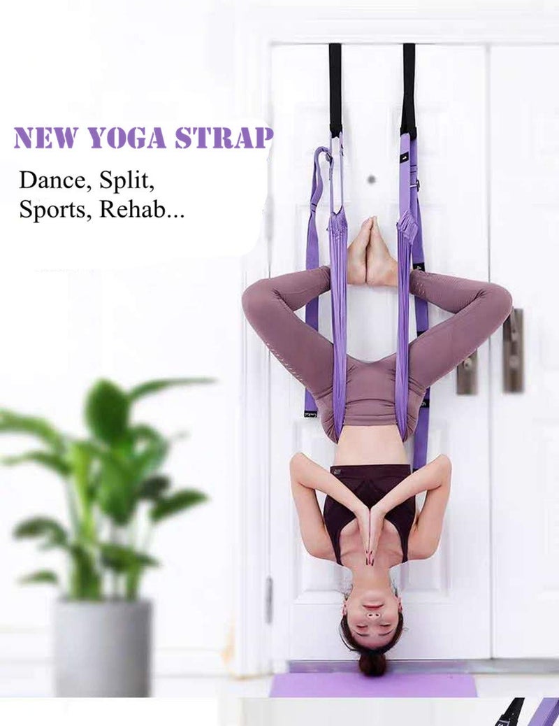 TOCO FREIDO Waist Back Leg Stretch Strap/Yoga Fitness Band, Leg Stretching Assist Trainer, Yoga Stretcher, Back Bend Split Inversion Strap for Fitness, Dance, Ballet, Gymnastics - Image 2