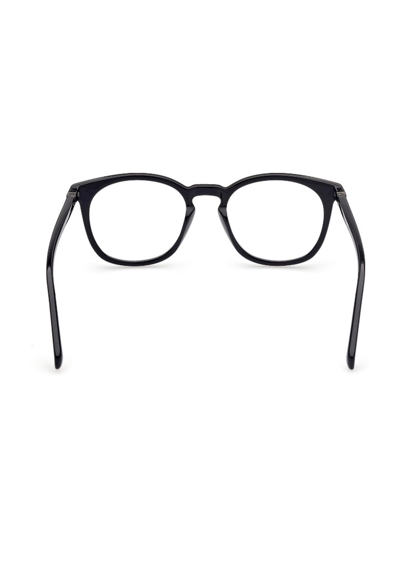 GUESS Men's Round Shape Eyeglass Frames - GU5005300151 - Lens Size: 51 Mm - Shiny Black - Image 4
