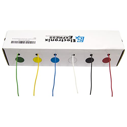 EX ELECTRONIX EXPRESS Hook Up Wire Kit (Tinned Copper) 22 Gauge (6 Different Colored 25 Foot Spools Included) - EX ELECTRONIX EXPRESS - Image 2