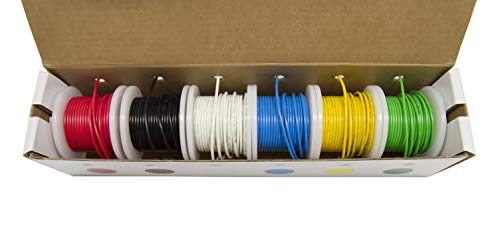 EX ELECTRONIX EXPRESS Hook Up Wire Kit (Tinned Copper) 22 Gauge (6 Different Colored 25 Foot Spools Included) - EX ELECTRONIX EXPRESS - Image 4