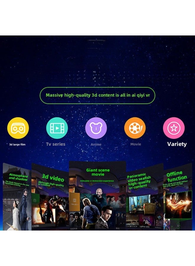 Vr Glasses All-in-one 3d Glasses Virtual Reality Mobile Phone Dedicated Movie 4k Somatosensory Game Smart Ar Device-Color:Package Five 【nano Coating Dazzling Version】 - Image 5
