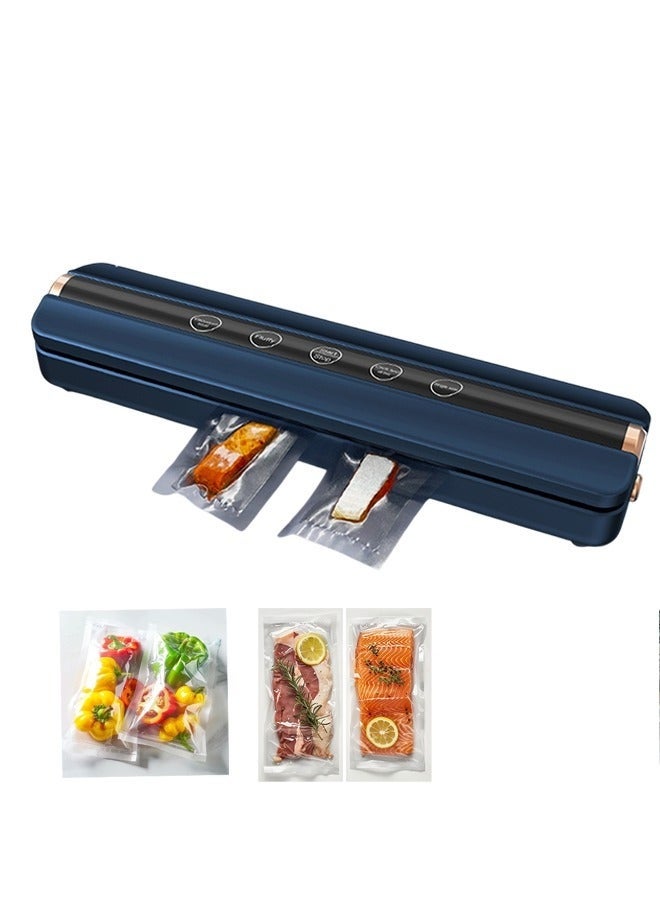 Bukela Cordless Food Vacuum Sealing Machine,62 Kpa USB vacuum Sealer,Automatic Automatic Bag Detection, Dry & Moist Food Modes,30cm extended sealing strip(Royal Blue) - Image 1