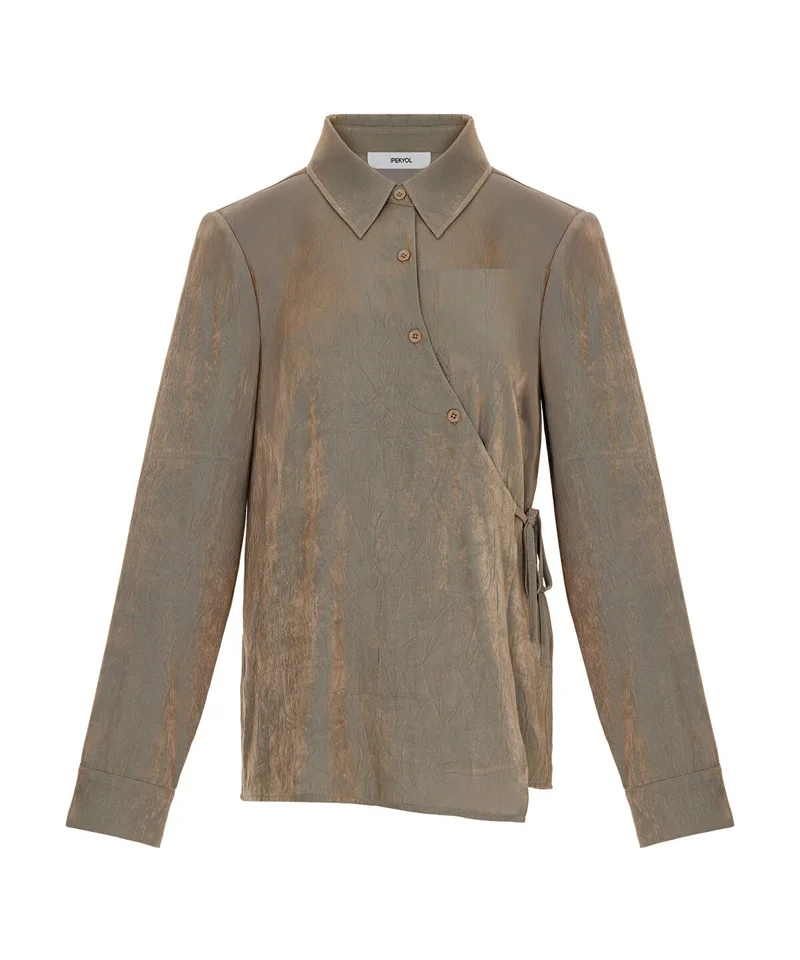 Ipekyol  Asymmetric Tie Waist Shirt for Women | Best Price UAE