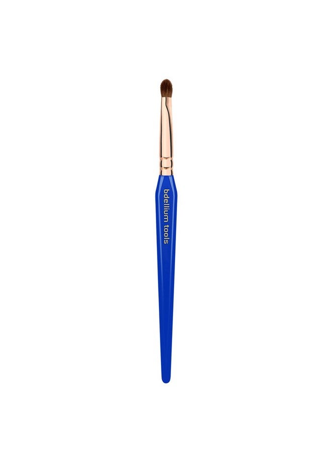 Bdellium Tools Professional Makeup Brush Golden Triangle 772 Small Shader With All Vegan And Soft Synthetic Fibers For Precise & Quick Shading (Blue 1Pc) - Image 3