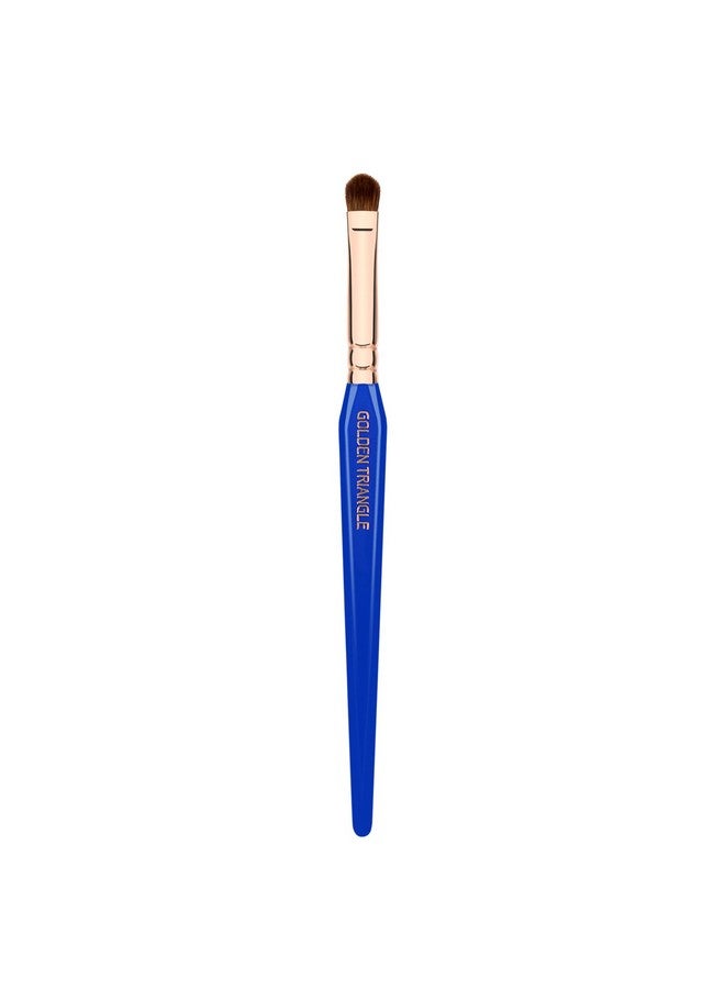 Bdellium Tools Professional Makeup Brush Golden Triangle 772 Small Shader With All Vegan And Soft Synthetic Fibers For Precise & Quick Shading (Blue 1Pc) - Image 4