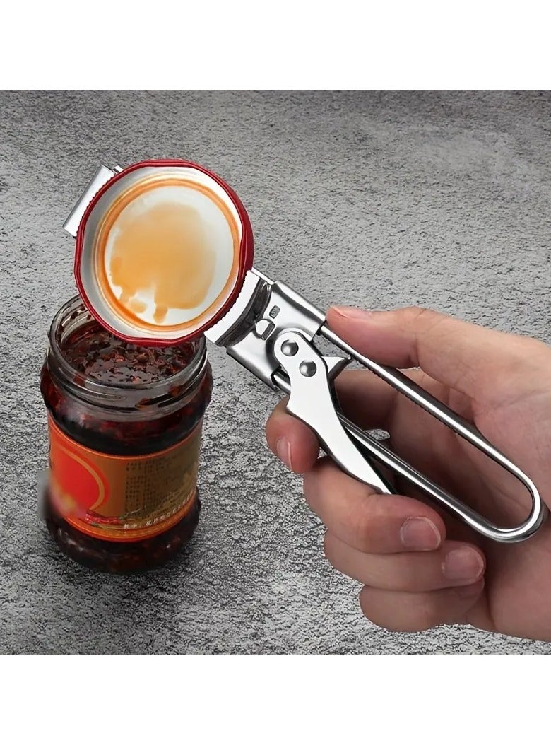 Generic - Adjustable Non-Slip Can and Bottle Opener – Labor-Saving Twist Cap Tool for Easy Opening of Condiment Jars, Household Bottles, and Outdoor Camping - Image 1