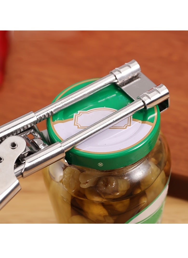 Generic - Adjustable Non-Slip Can and Bottle Opener – Labor-Saving Twist Cap Tool for Easy Opening of Condiment Jars, Household Bottles, and Outdoor Camping - Image 1