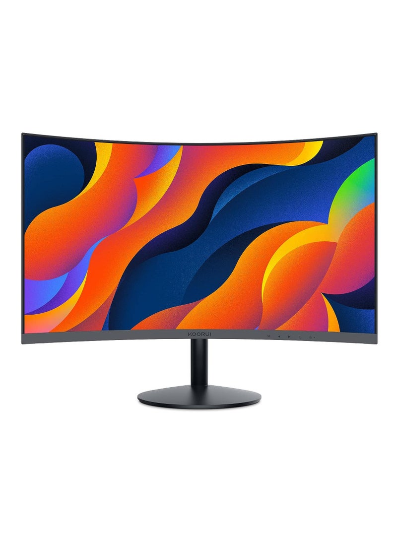 KOORUI - 27-Inch Curved Business Monitor - Full HD 1080P Resolution, 75 Hz Refresh Rate with HDMI and VGA ports - Image 1