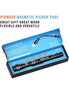 Generic Vibelite  Extendable Magnetic Flashlight With Telescoping Magnet Pickup Tool-Cool Gadgets Gifts Idea And Fathers Day Dad Gifts For Men Husband Dad Father Mechanic Tech Handyman Him Women  - Image 2