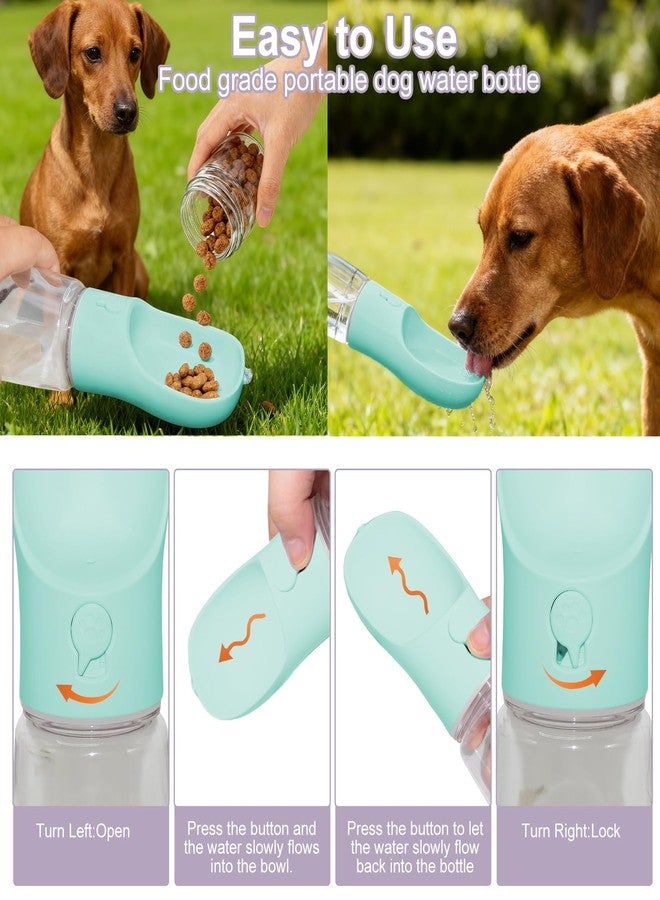Liphier Dog Water Bottle, Portable Water Bottle with Food Container for Dogs Cat Pet Hiking Walking Travel Camping, Leak-Proof Dog Water Bowl Dispenser with Feeder Function Puppy Essentials - Image 5