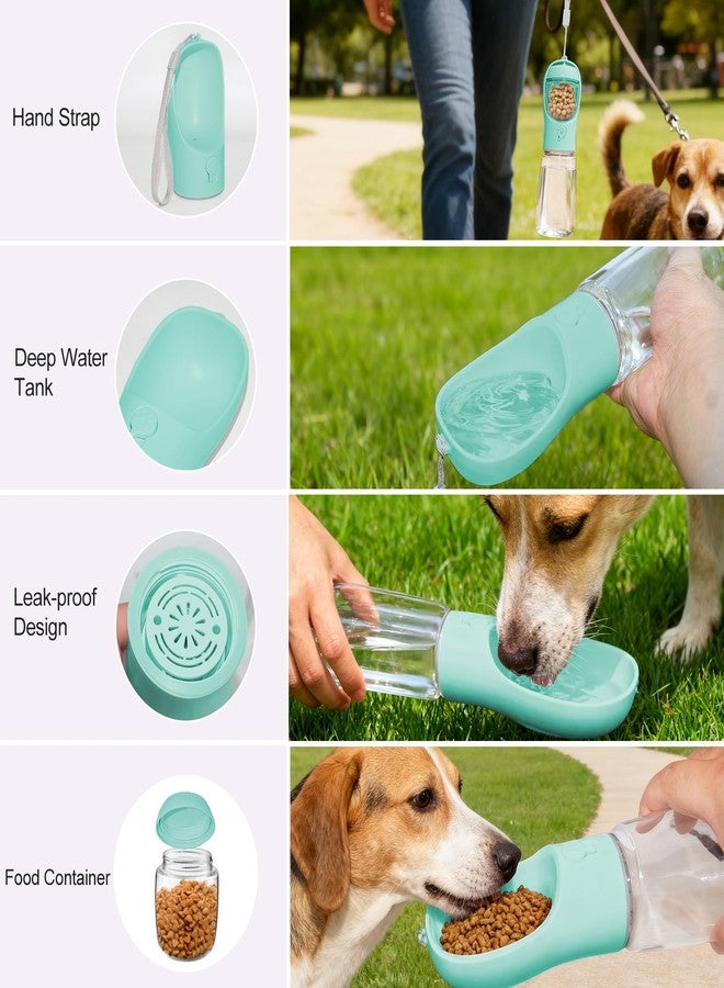 Liphier Dog Water Bottle, Portable Water Bottle with Food Container for Dogs Cat Pet Hiking Walking Travel Camping, Leak-Proof Dog Water Bowl Dispenser with Feeder Function Puppy Essentials - Image 4