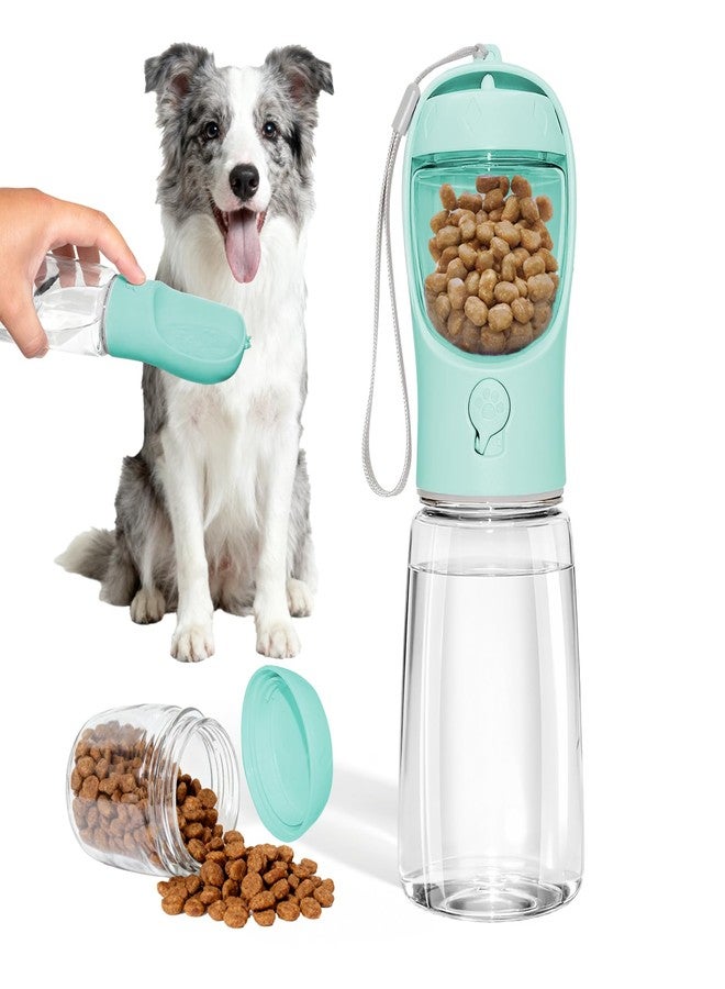 Liphier Dog Water Bottle, Portable Water Bottle with Food Container for Dogs Cat Pet Hiking Walking Travel Camping, Leak-Proof Dog Water Bowl Dispenser with Feeder Function Puppy Essentials - Image 1