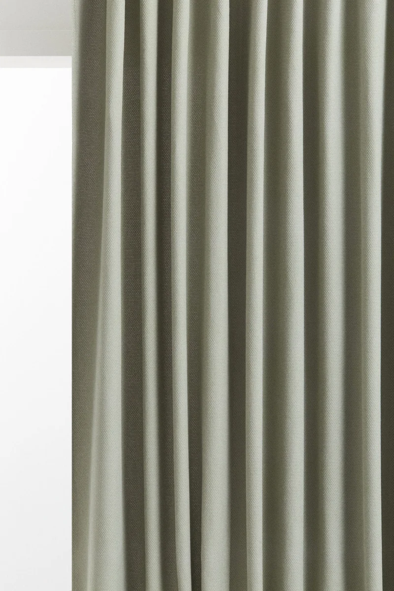 H&M 2-pack cotton curtain lengths