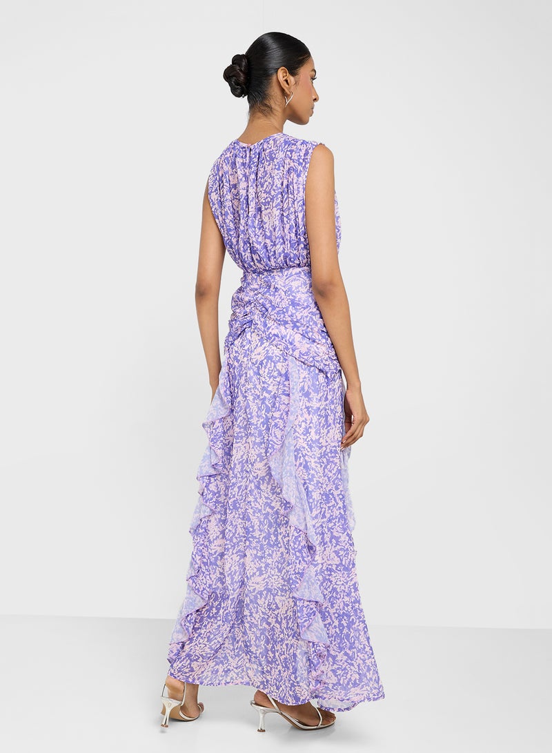 Ginger Floral Ruffle Maxi Dress - Image 2