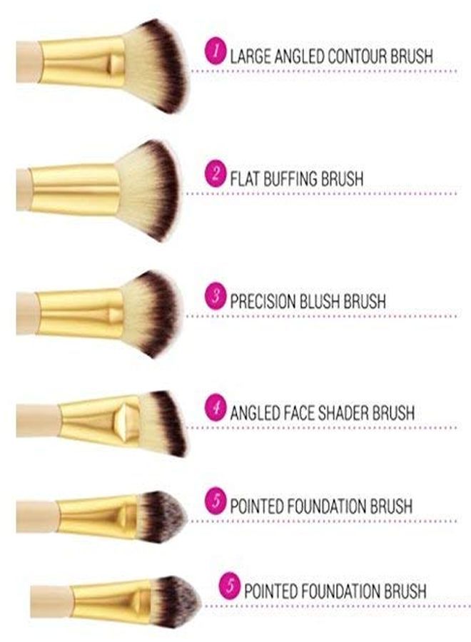 MACPLUS Beauty And Makeup Studded Couture Brush Set - Pack Of 12 Pieces - Image 4