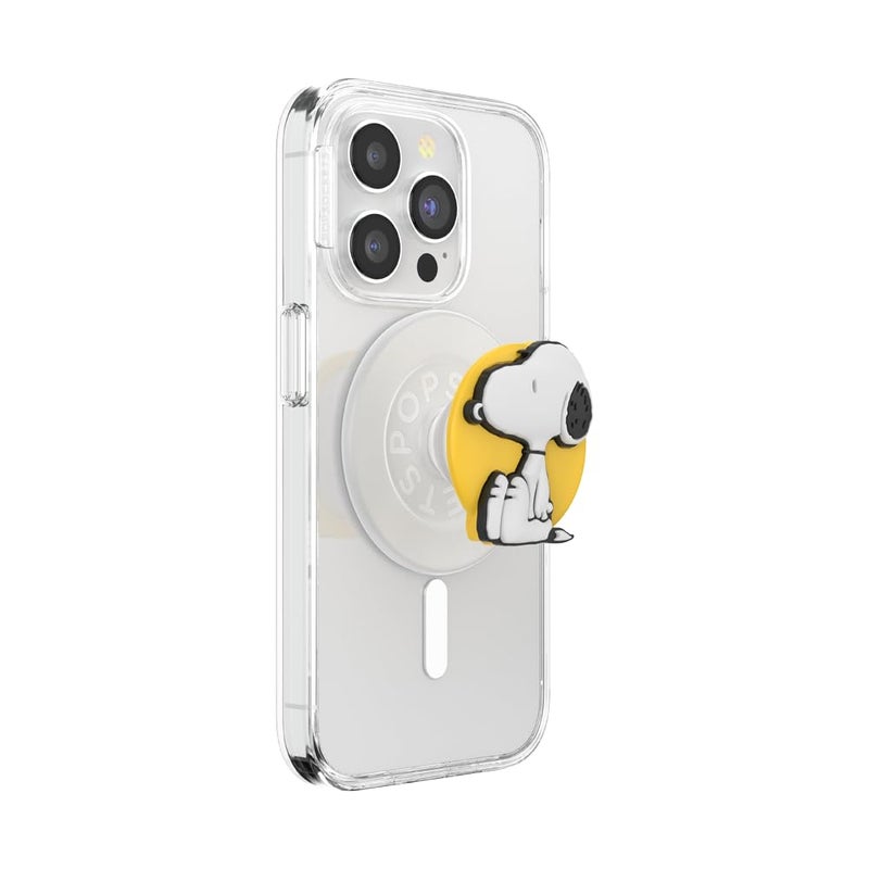 POPSOCKETS مقبض بوب سوكتس للهاتف مع ماج سيف وحامل مغناطيسي قابل للتبديل مع قاعدة ثابتة لحالات آيفون ماج سيف ومقابض الهاتف والتابلت بيستس بوب آوت سيتينج سنوبي - Image 2