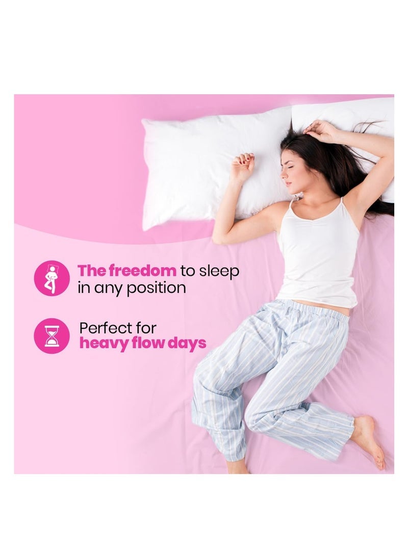 i-activ i activ سروال شهري للفتيات والنساء | إس إم | حزمة 10 | سراويل الدورة الشهرية المتاح للنساء فترات التدفق الثقيل | للفترات الأولى من المراهقين الصغار | حماية بزاوية 360 درجة | مقاس الخصر - 20 بوصة إلى 30 بوصة - Image 4