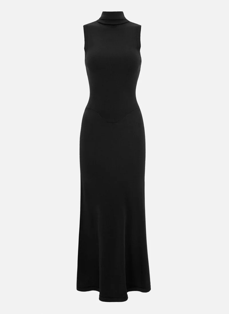 Lichi Sleeveless fitted maxi dress