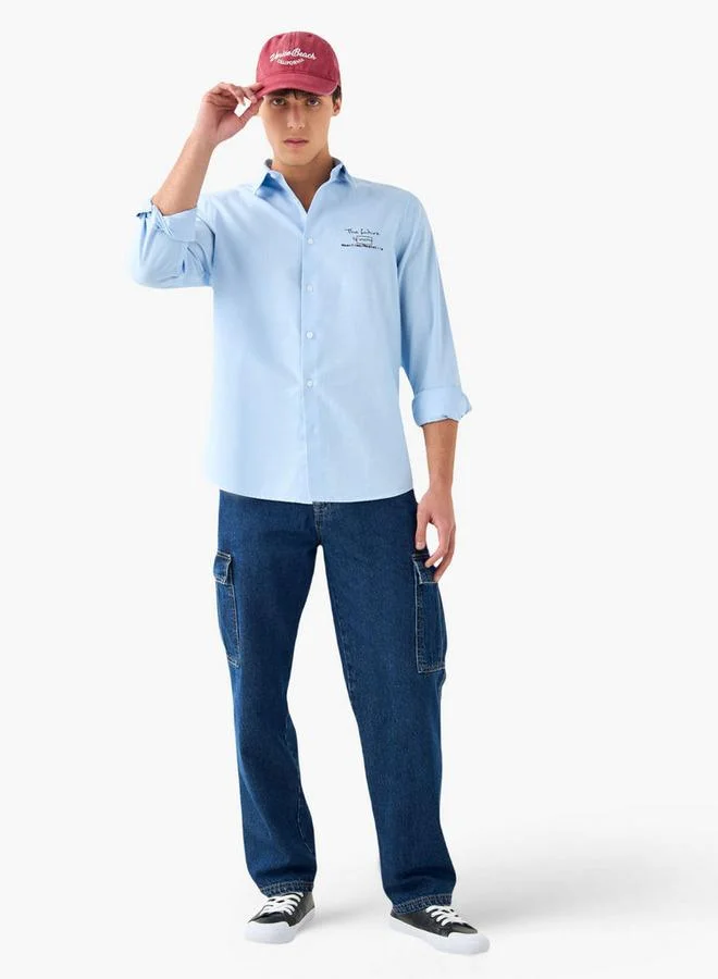 Splash FAV Regular Fit Printed Shirt with Long Sleeves