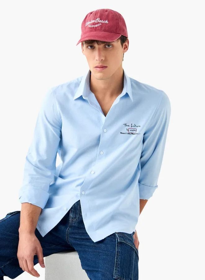 Splash FAV Regular Fit Printed Shirt with Long Sleeves