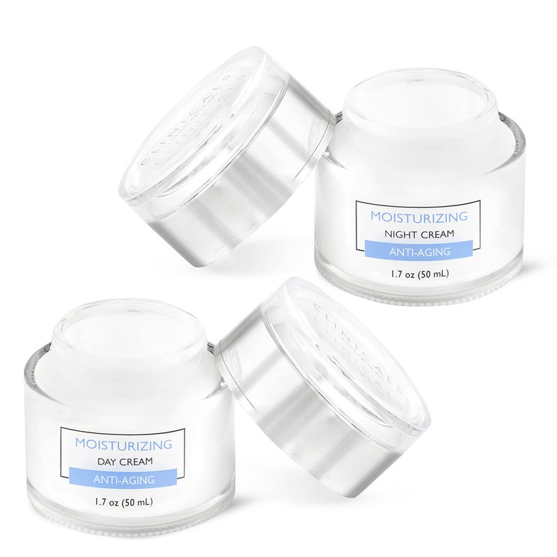 spascriptions Clinicals- Moisturizing Day & Night Cream Set with Retinol - 2 Pack (1.7oz) - Image 3