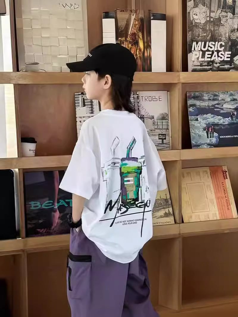 Children'S Pure Cotton Short-Sleeve T-Shirt 2026 New Model Summer Fashion Round Neck Trendy T-Shirt For Boys - Image 4