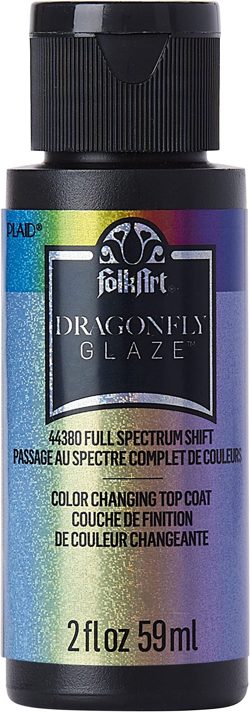 FolkArt Dragonfly Glaze Premium Acrylic Topcoat Paint, Full Spectrum, 44380 - Image 1