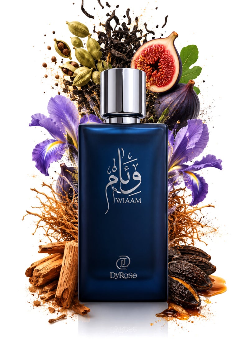 Dyrose Wiaam Eau De Perfume 100ml | Luxury Unisex Woody Aromatic Perfume with Iris & Vanilla | Long Lasting Signature Fragrance - Image 1