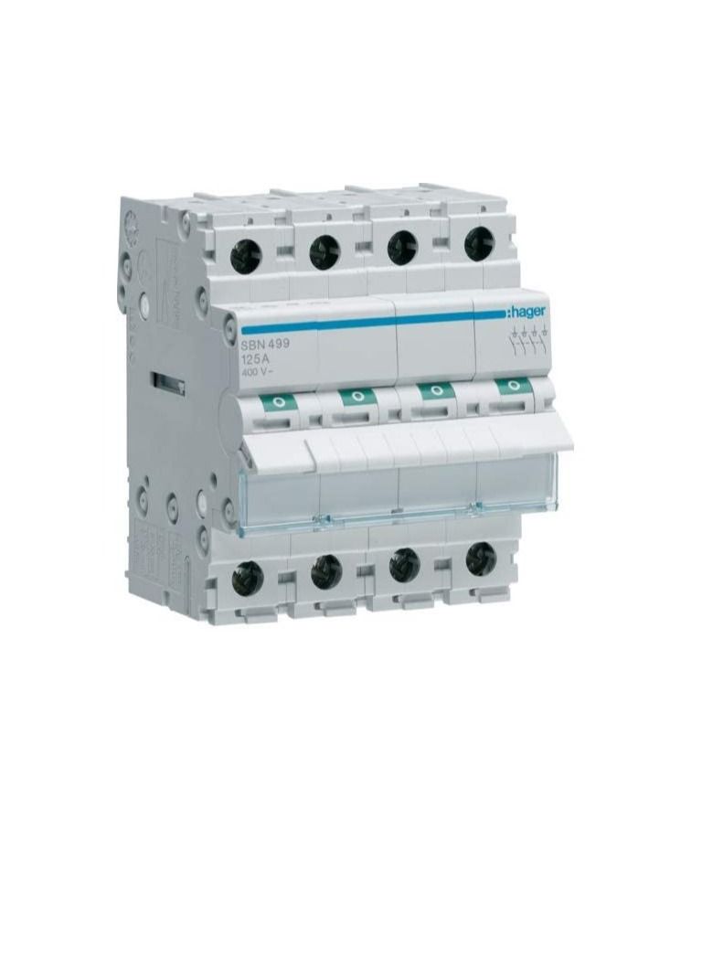 هاجر مفتاح كسر عازل 125A 4 أقطاب من هايجر SBN499N  - Image 1