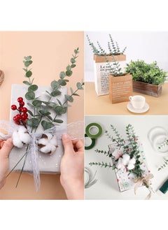 Beauenty 24pcs Artificial Eucalyptus Leaves Stems Real Touch Leaf Faux Eucalyptus Eucalyptus Plant Branches For Artificial Flowers Greenery Centerpiece Home Office Wedding Farmhouse Decoration(15in)  - Image 5