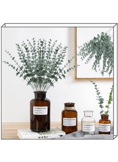 Beauenty 24pcs Artificial Eucalyptus Leaves Stems Real Touch Leaf Faux Eucalyptus Eucalyptus Plant Branches For Artificial Flowers Greenery Centerpiece Home Office Wedding Farmhouse Decoration(15in)  - Image 4