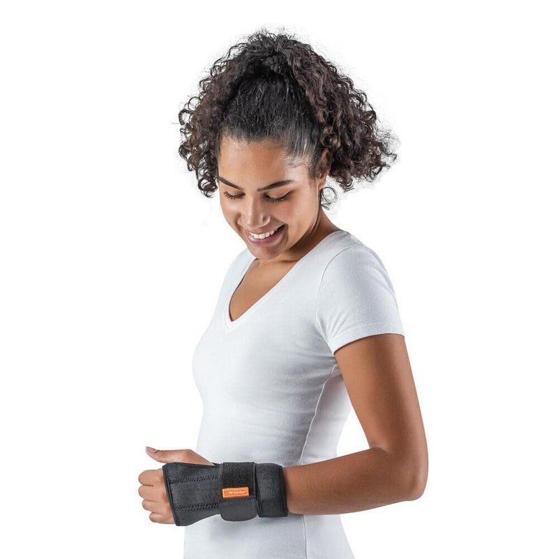 HIDROLIGHT Wrist Orthosis with Bilateral Splint Pain Relief Wristbands Carpal Tunnel Relief Adjustable for Tendonitis Arthritis Sprains Wrist Wraps NonSlip Grip Black One Size