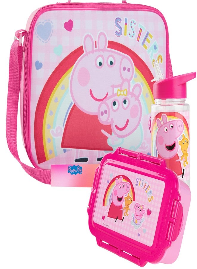 Get Trend Peppa Pig Lunch Bag Set (Pink Peppa Pig) - Image 1