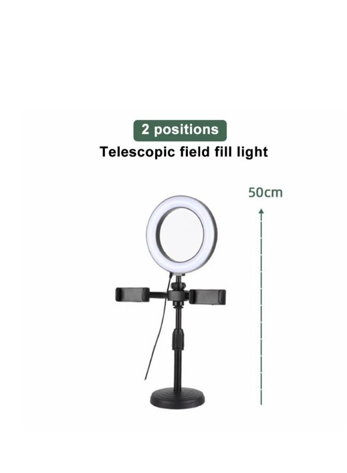 ELTRAZONE Muting Portable Makeup Facebook Live Stream LED Lights Adjustable Beauty Selfie Mobile Phone Holder for Perfect Lighting and Selfies – Compatible with iPhone & Android Smartphones - Image 4
