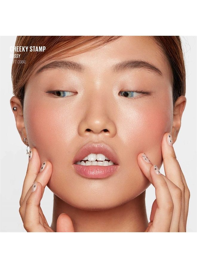 KAJA Blush - Cheeky Stamp | Gift, 7 Shades, Buildable & Blendable Shade with Heart-shaped Applicator, Coral Finish, 03 Bossy, 0.17 Oz - Image 4