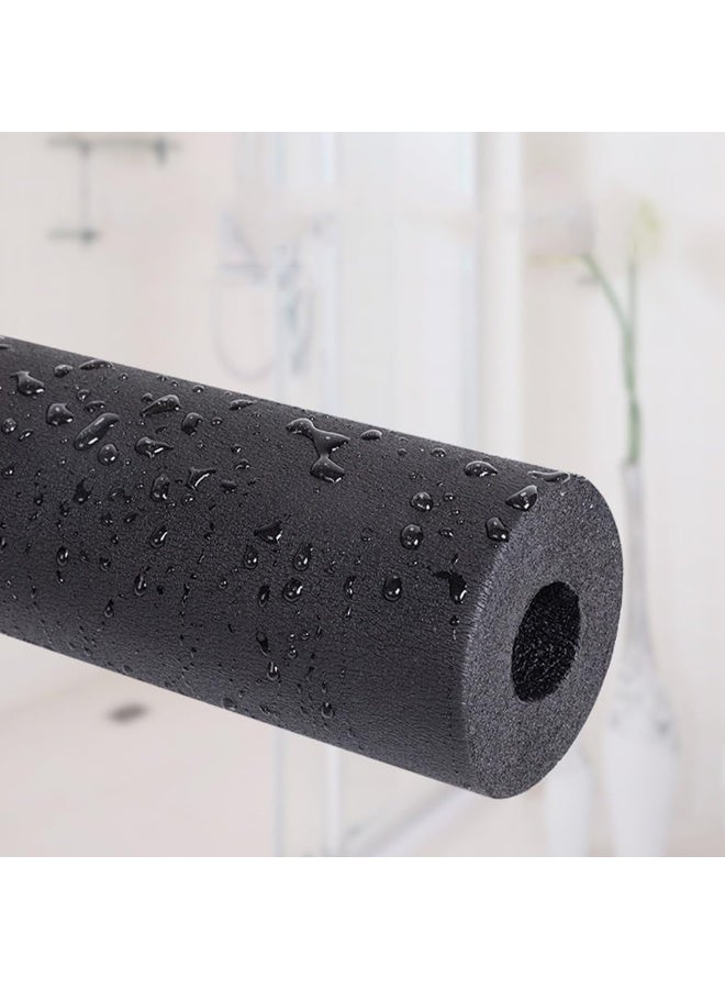 Poaker أنبوب عزل الأنابيب من فوم 180 سم غلاف فوم متعدد الاستخدامات للسباكة ووحدات التكييف وحوامل الجيتار ومعدات التمارين وحوامل السقف أسود 1/2 بوصة × 1 بوصة - Image 3