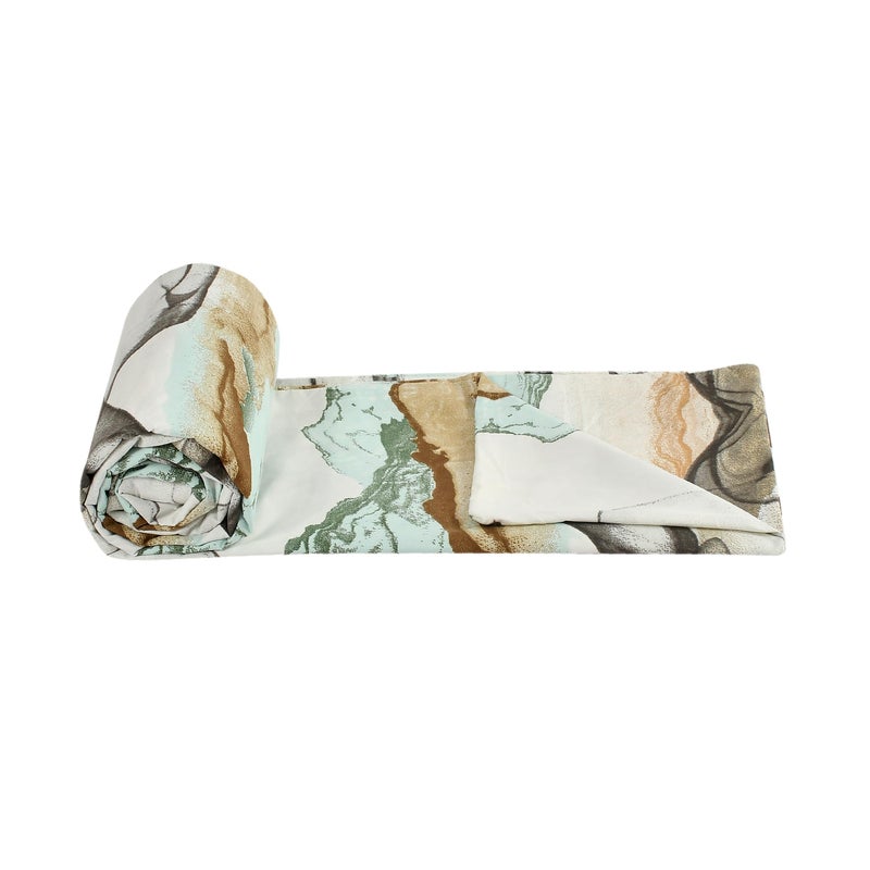 TIB® 140 GSM Soft Glace Cotton Duvet Cover Double Bed II Razai Cover II Quilt Cover II Dohar Cover for Double Bed with Zipper. (Gray & Black, Double) - Image 4